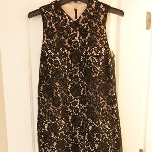 NWT J. Crew Black Lace Dress with Pockets Sz 6